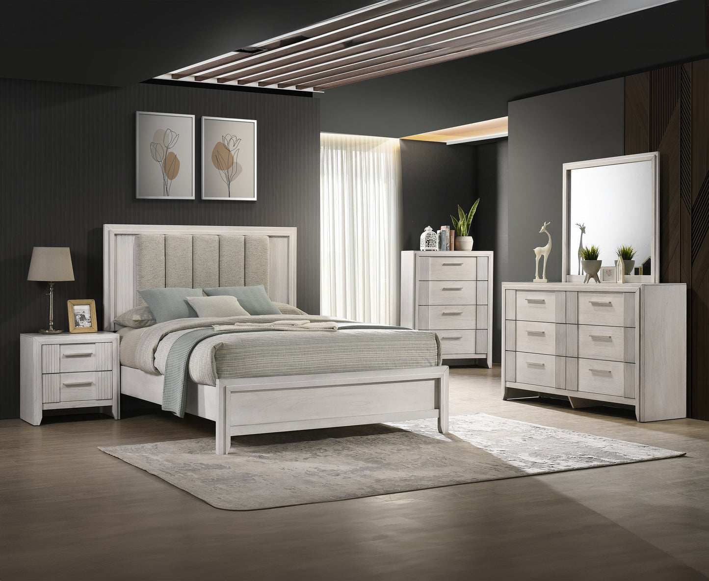 1pc King Size Bed Mist