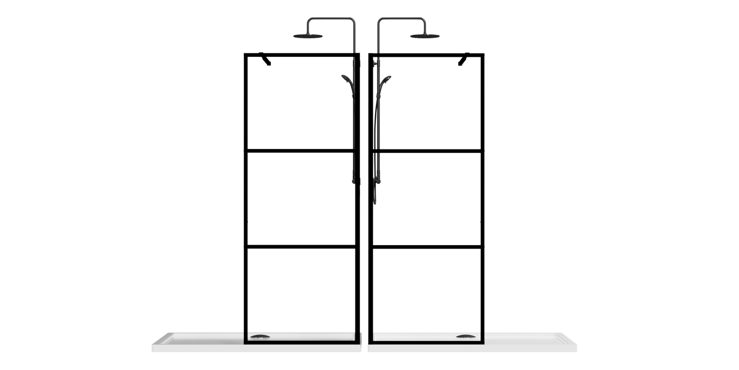 Goodyo 34" Shower Screen Door Walk-in Wet-room