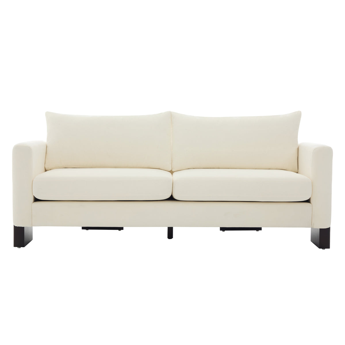 Modern 3-Seater Sofa with Rubberwood Legs
