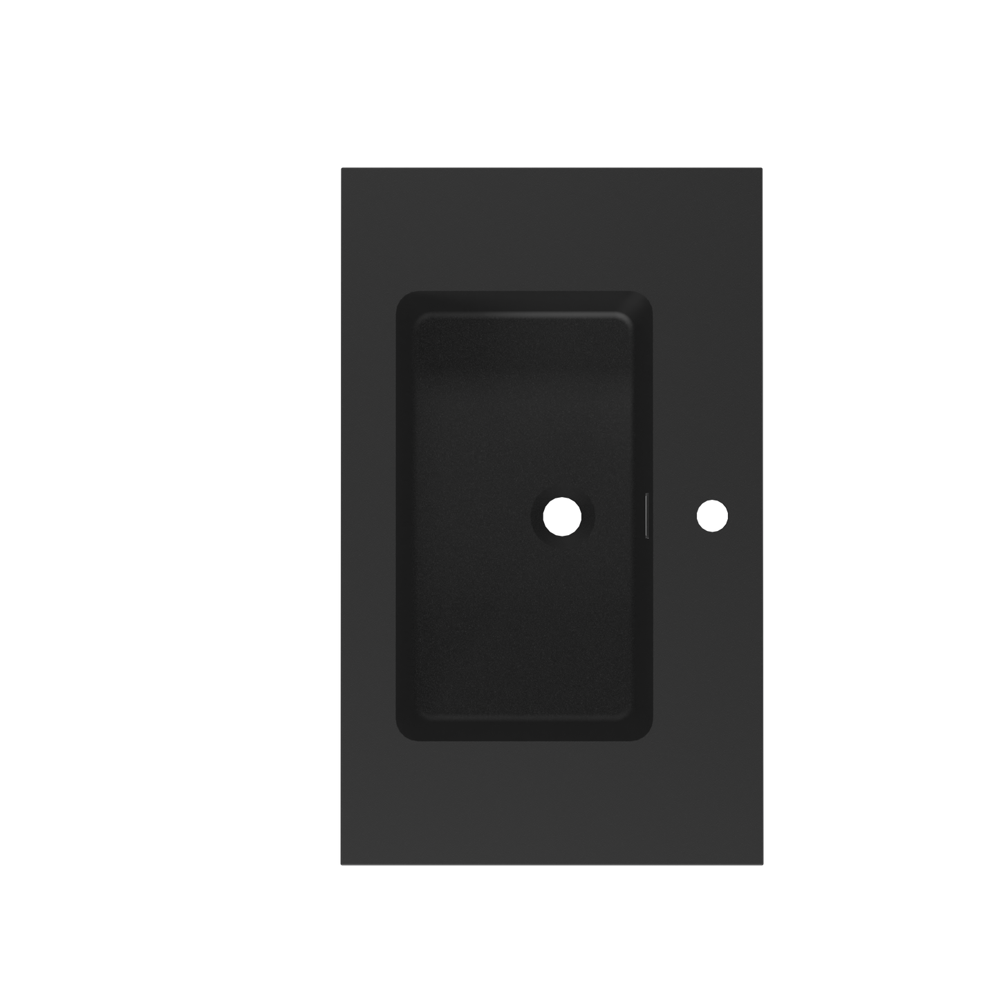 Matte Black Integrated Solid Surface Basin