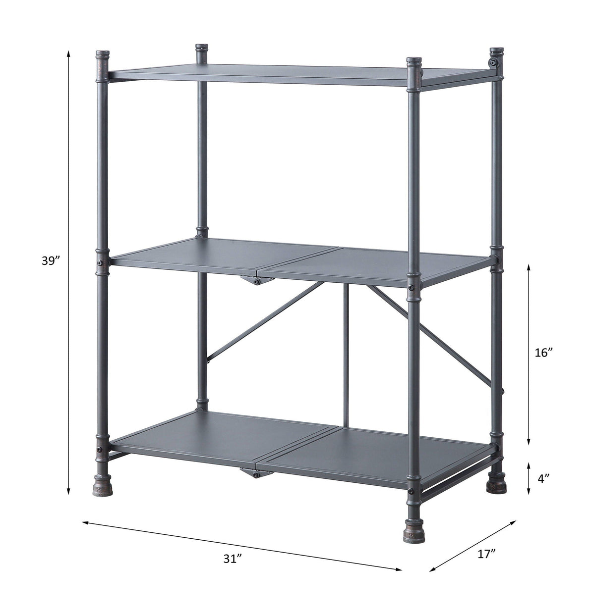 Cordelia - Console Table - Sandy Black, Dark Bronze Hand-Brushed