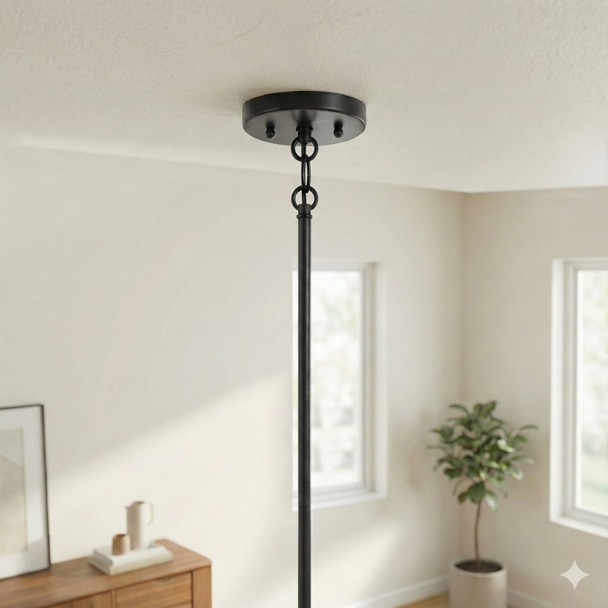 Essence Single Lights Pendant With Rattan Shade