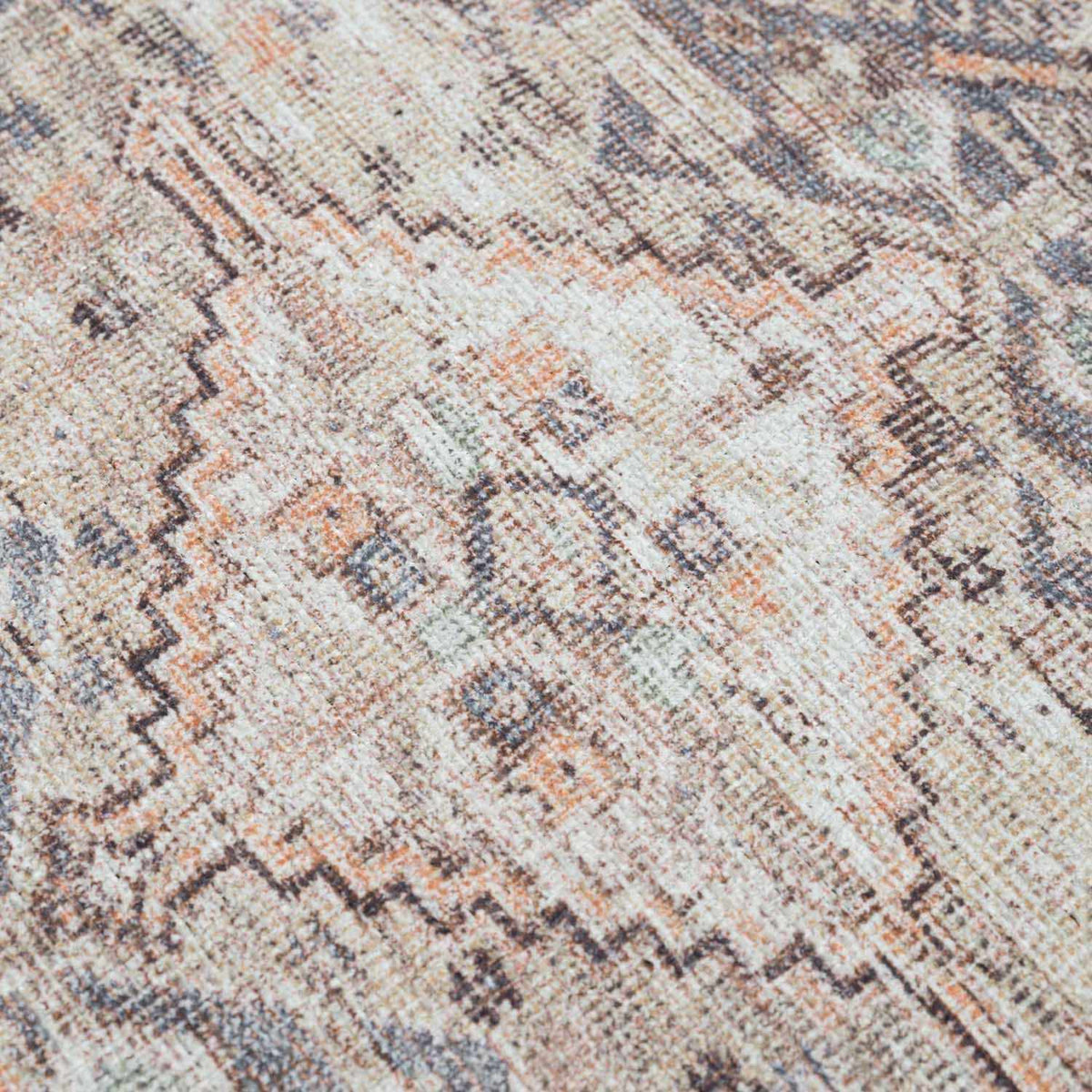 Barny Tan Washable Area Rug