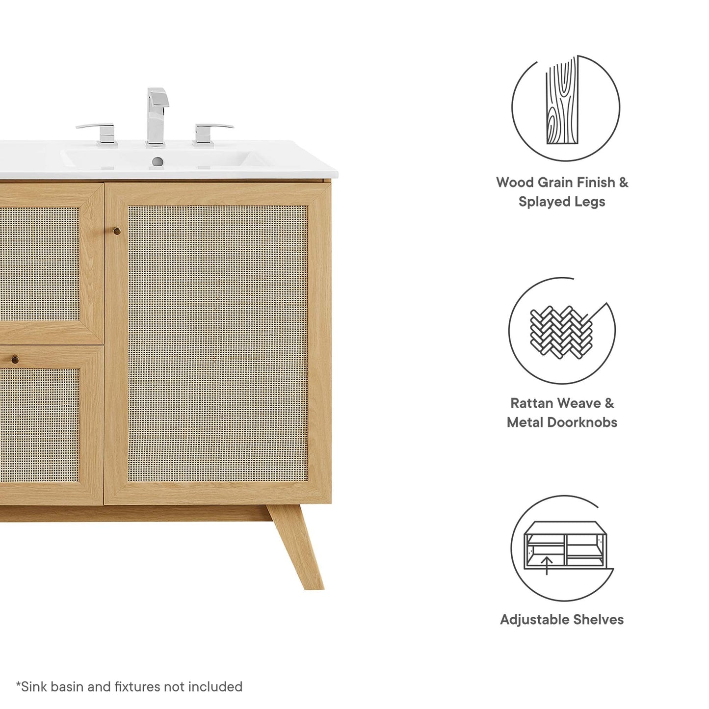 Soma 48" Bathroom Vanity Cabinet by Modway