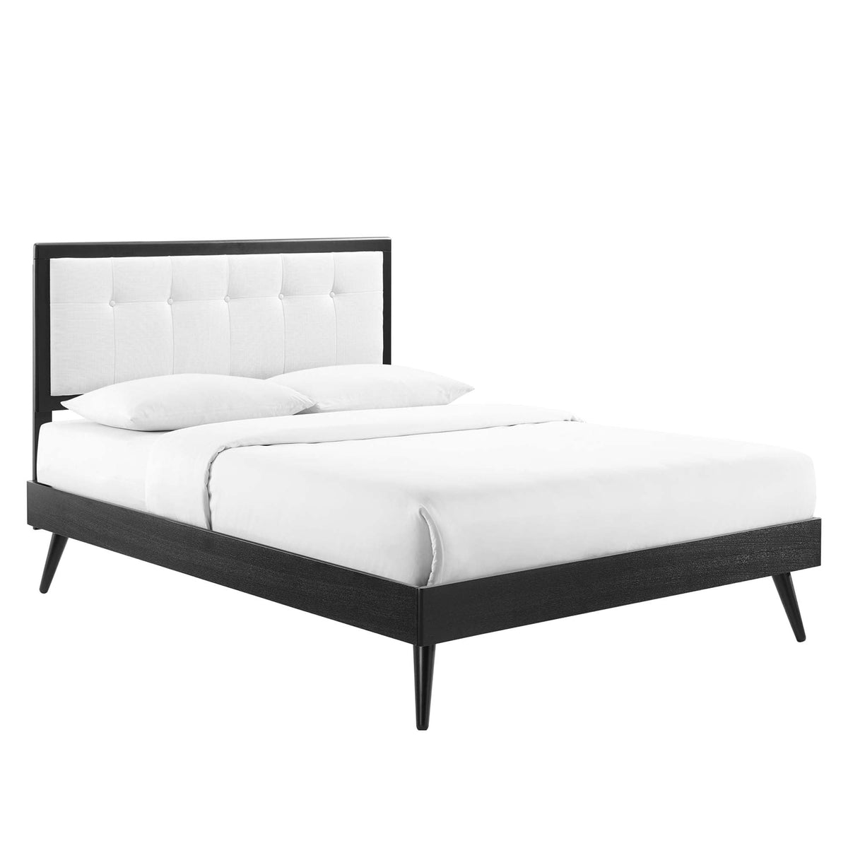 Willow Wood King Platform Bed With Splayed Legs by Modway
