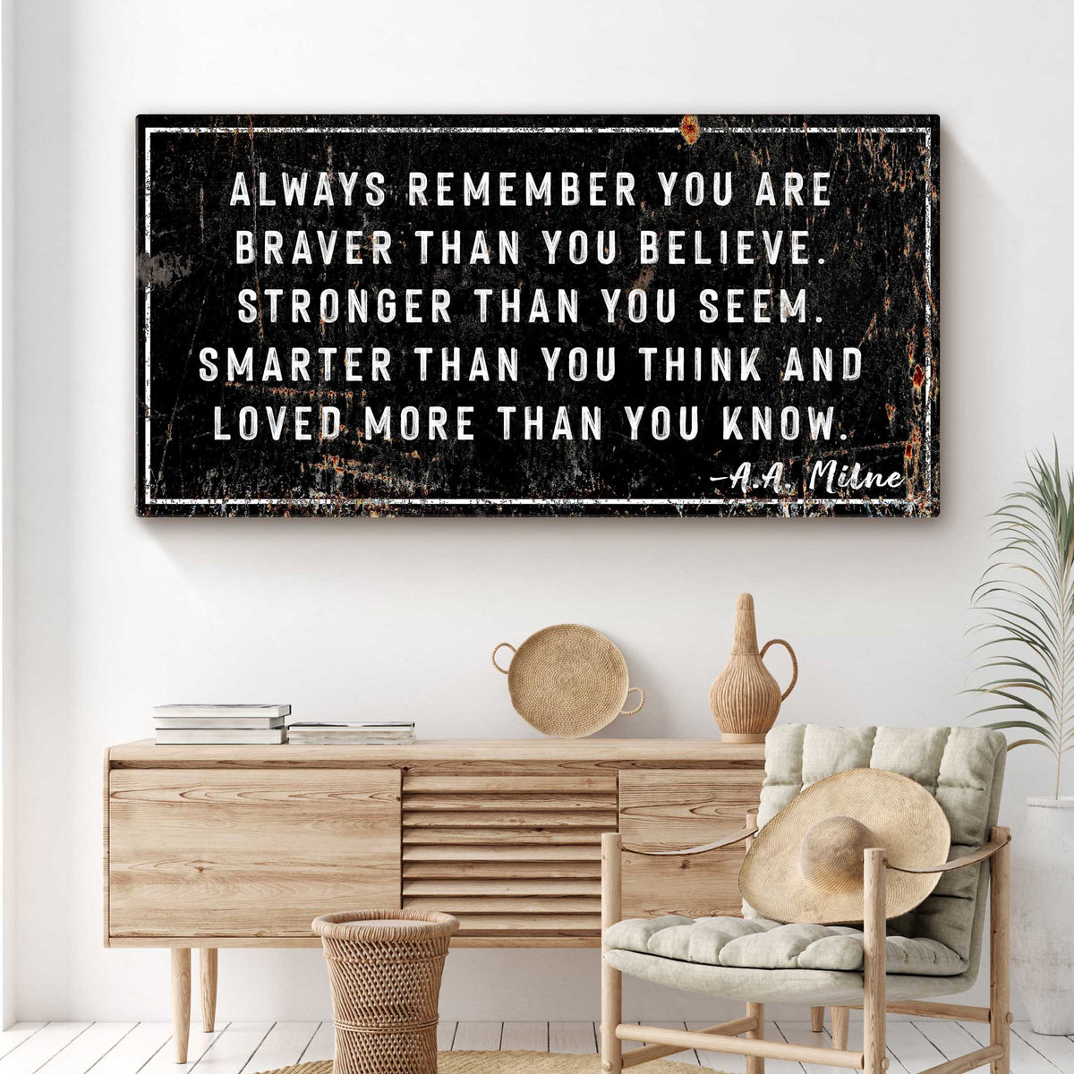 You Are Loved More Than You Know Rustic Sign