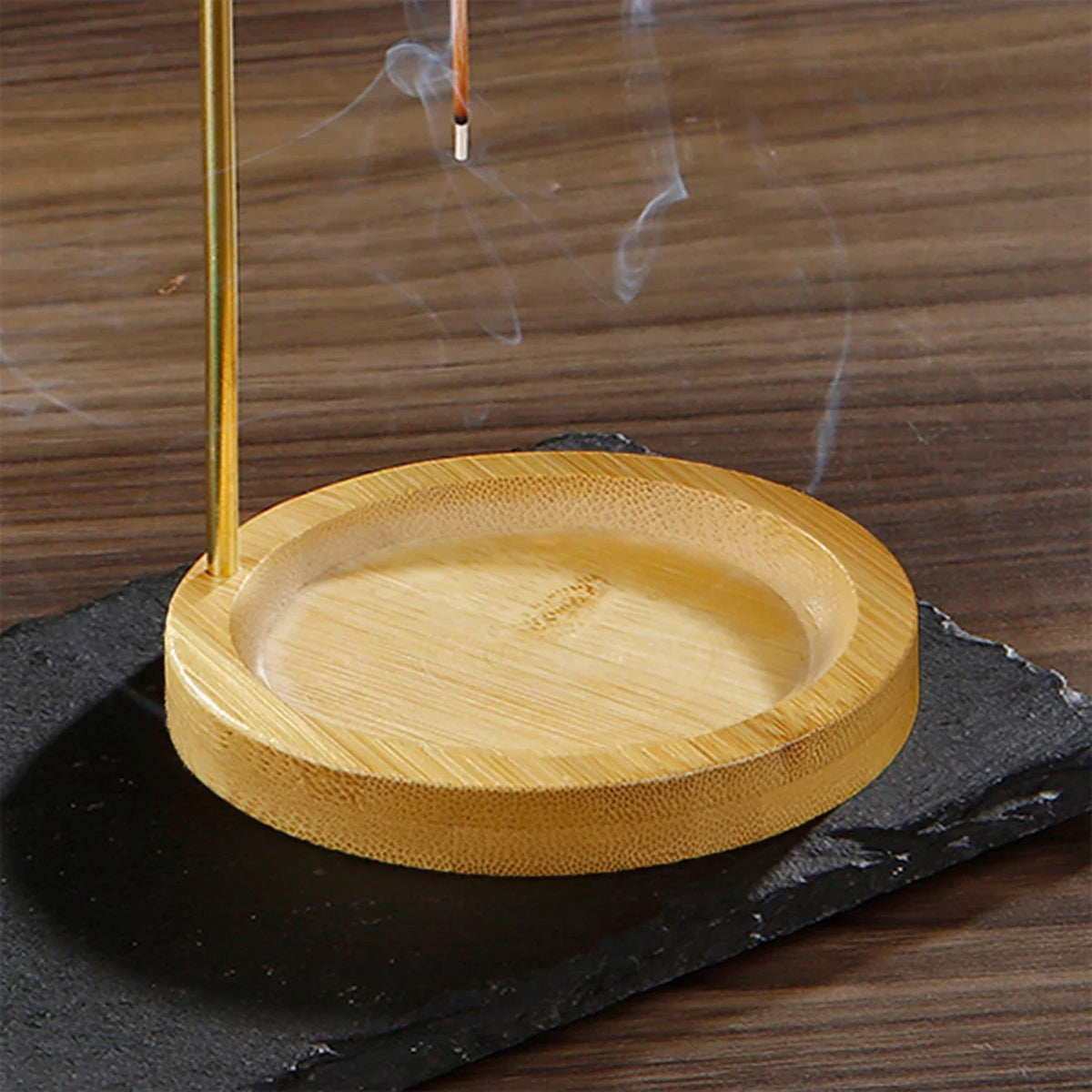 Glass Mountain Incense Holder Anti-Ash Incense Burner with Koi Clip Incense Stick Holder with Ash catcher for Yoga Meditation