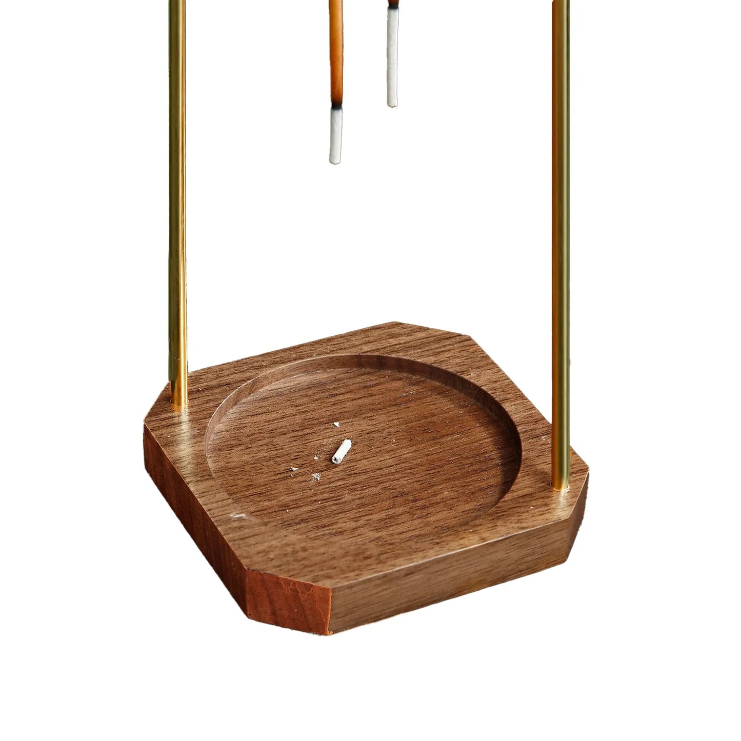 Glass Incense Holder for Dual Sticks Anti-Ash Flying Incense Burne with Ash Catcher Incense Stick Holder for Yoga Meditation Spa