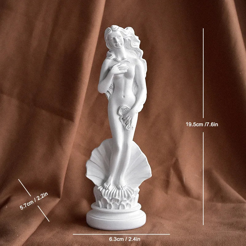 Ancient Greece Venus Emerging Goddess Resin Sculpture Handmade Classical Female Statue Aphrodite Ornament Decor Art Collector