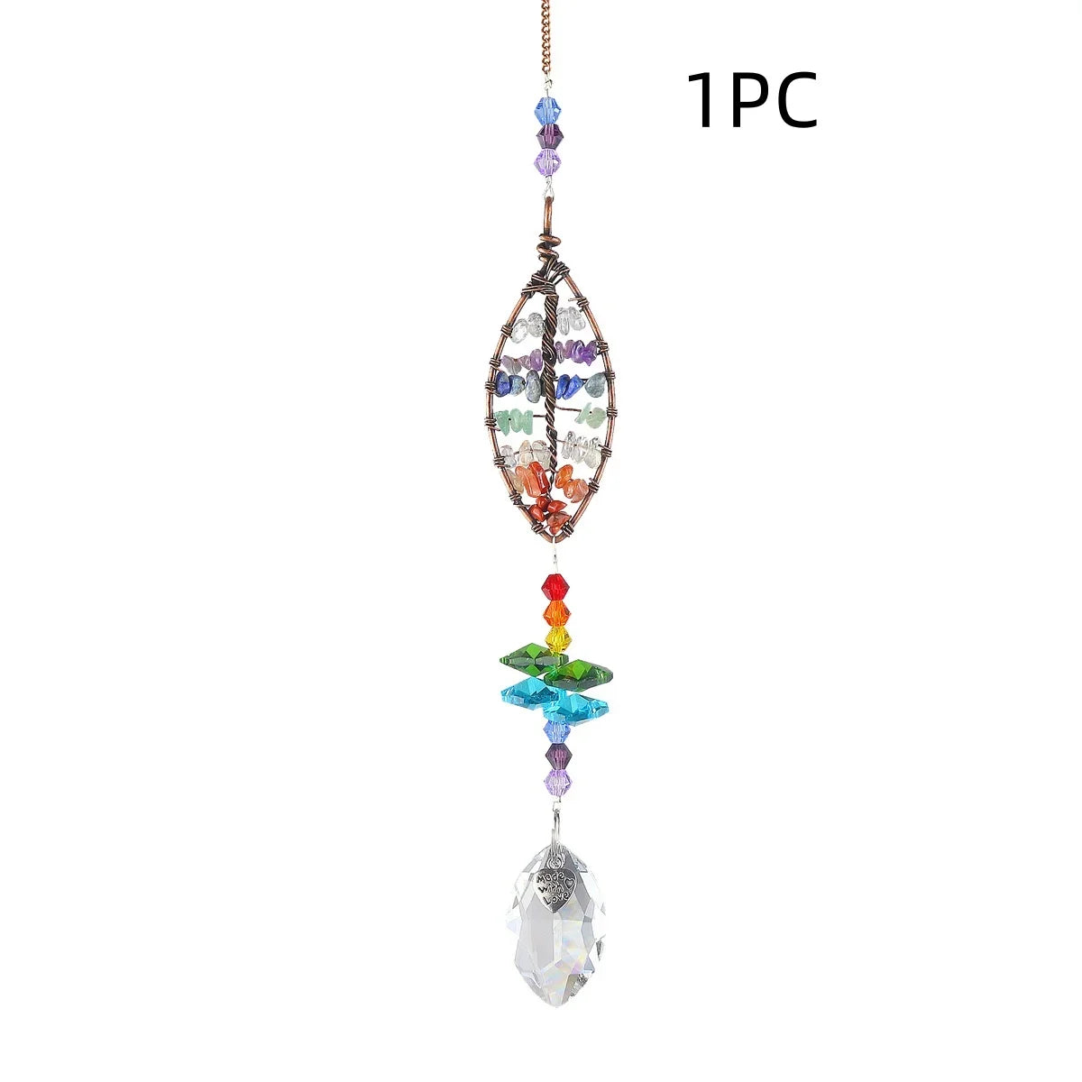 Tree of Life Crystal Suncatchers for Windows Hanging Sun Catchers Decor with Prisms for Home Indoor Outdoor Car Making Rainbows