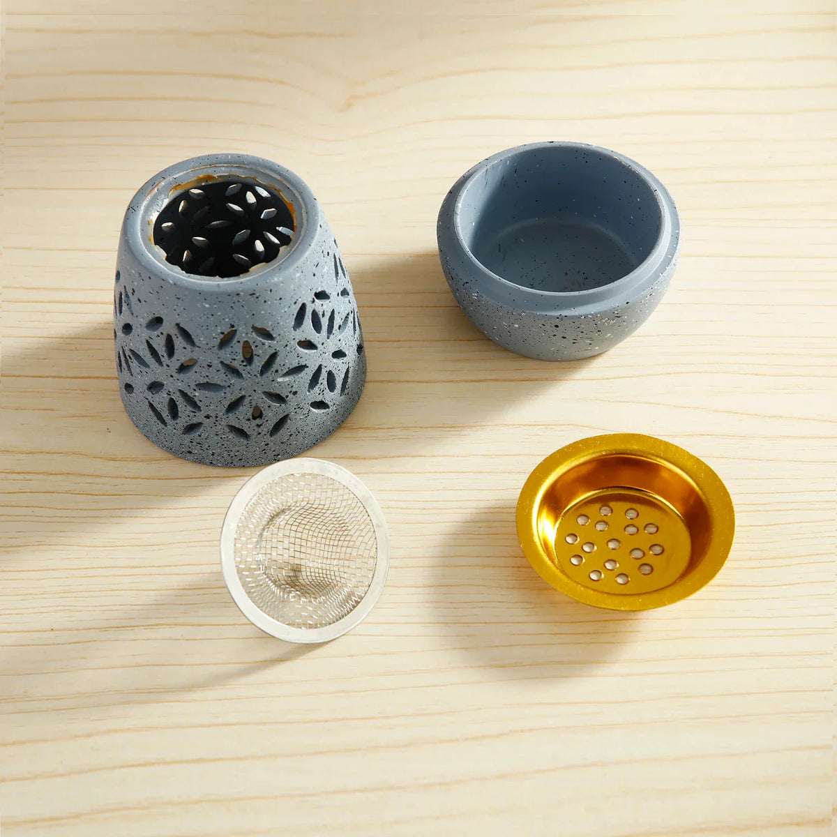 Ceramic Candle Holder Aromatherapy Heating Holder for Herbs Aromatherapy Incense Burner for Yoga SPA Aromatherapy