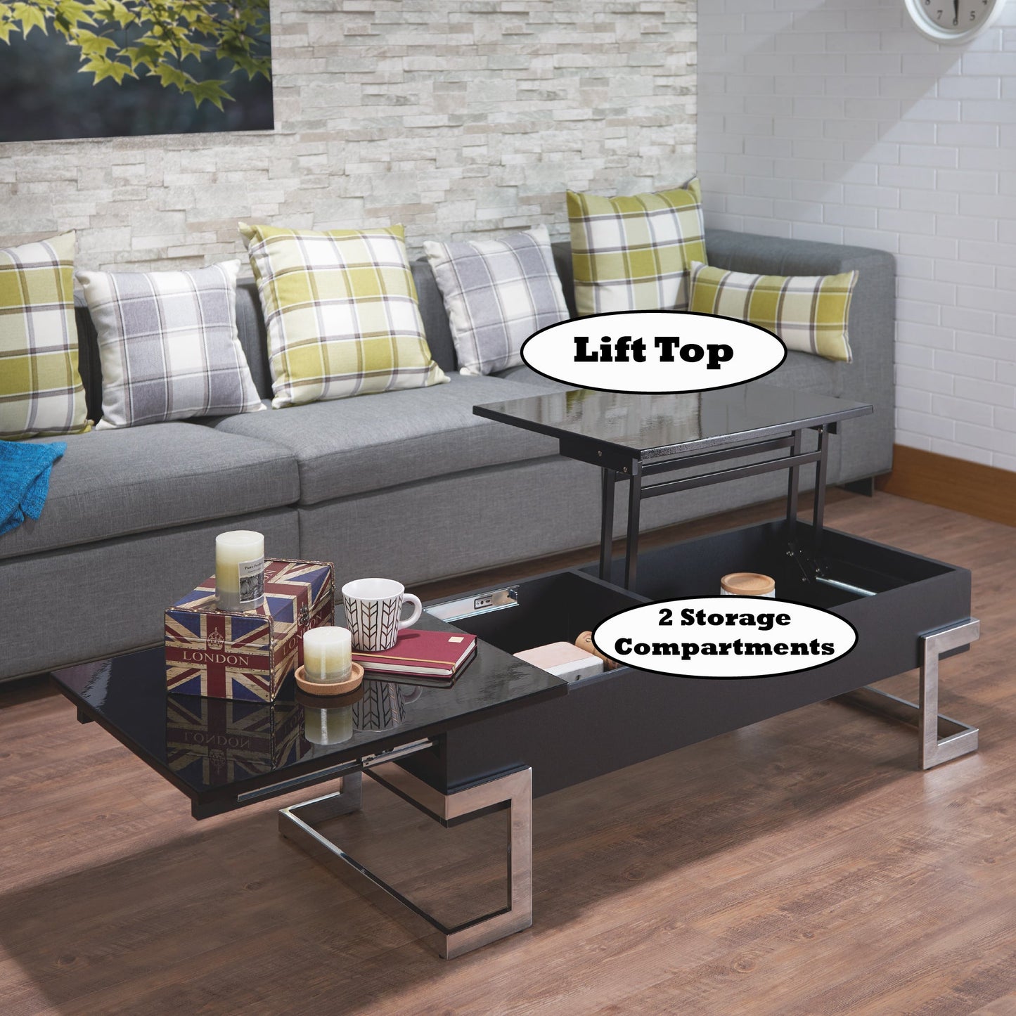 Calmam Coffee Table with Lift Top