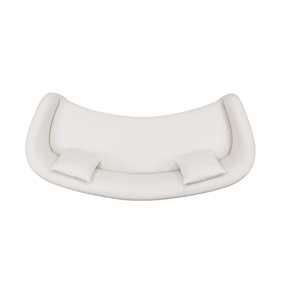 Sylvia 104" Tweed Loveseat in Ivory