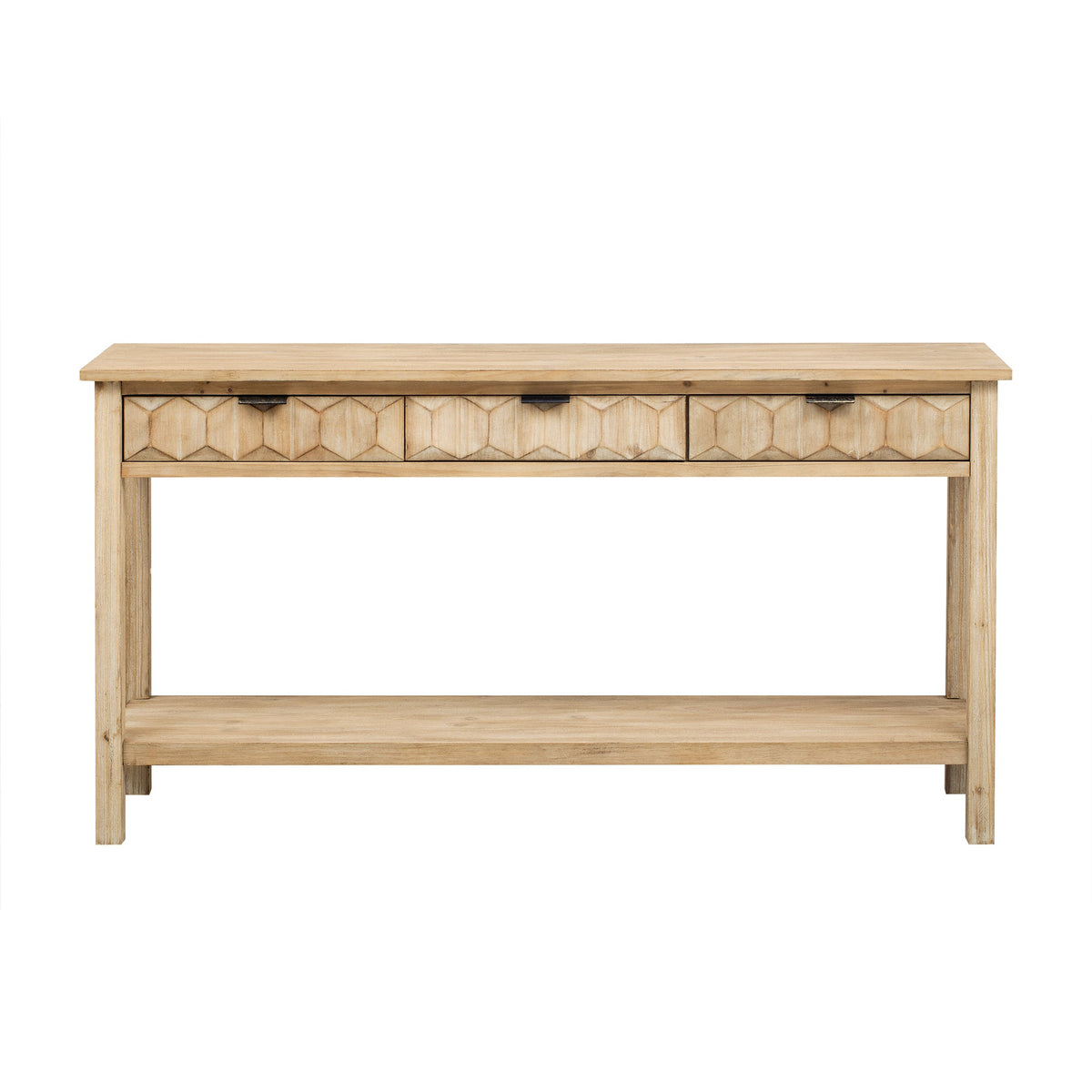 U_Style 58.3'' Fir Veneer Entryway Table