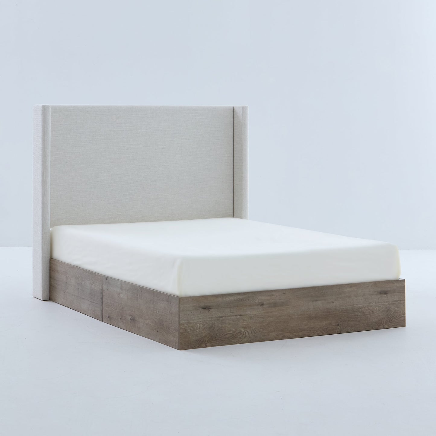 Shelton Upholstered Wingback Bed