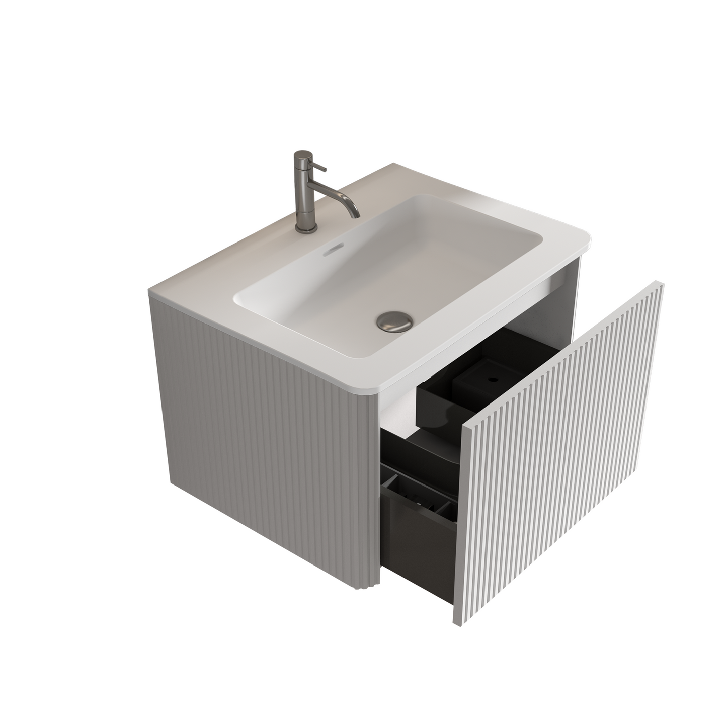 Etna 24" Striped Soft Bathroom Vanity