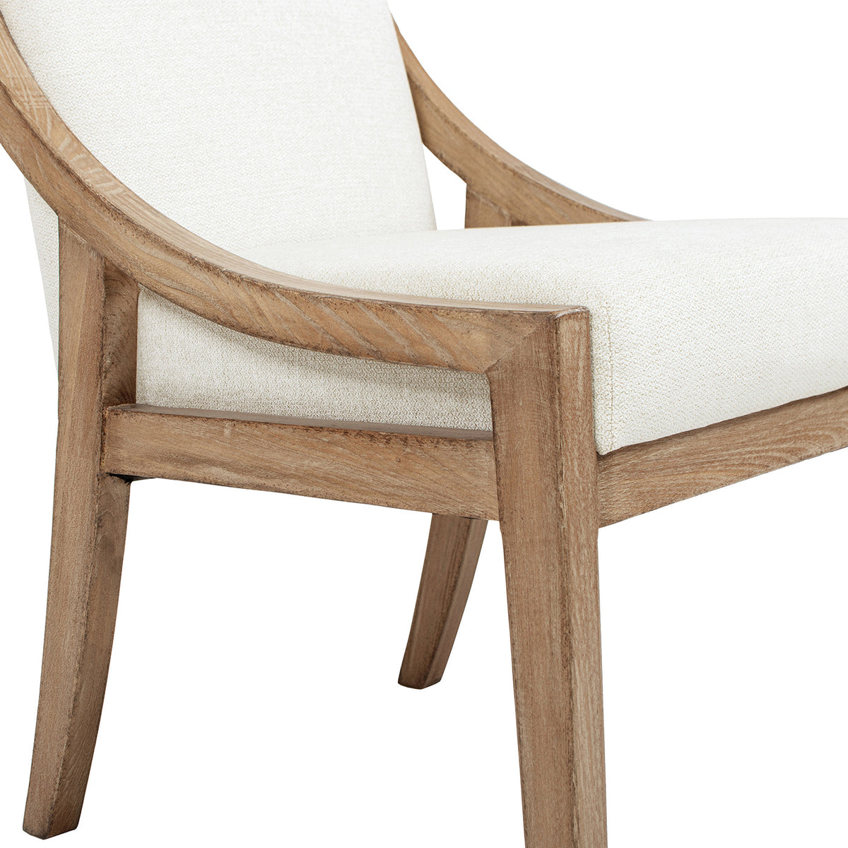 Lennox High-Back Upholstered Reclaimed Pine Wood Dining Chair Set