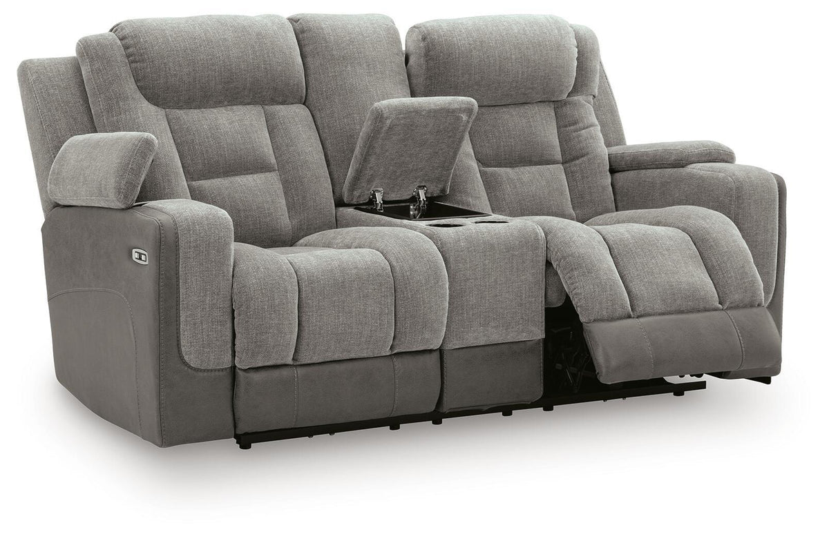 Mixed Motion - Power Reclining Loveseat With Console / Adjustable Headrest - view 14