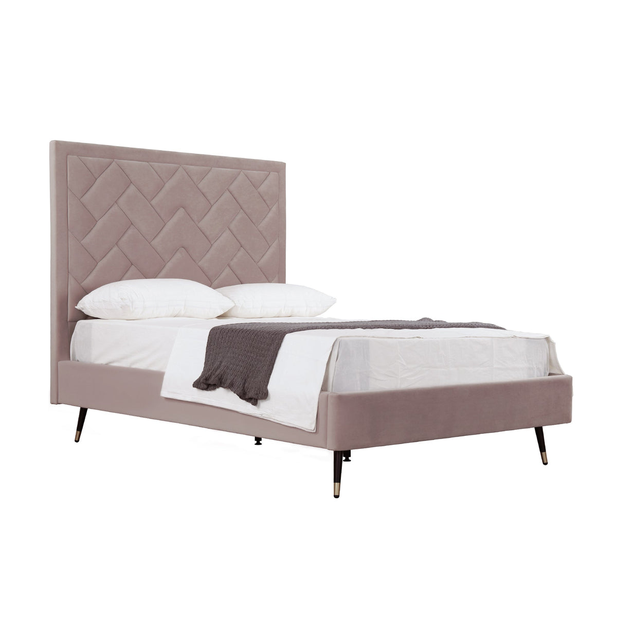 Crosby Upholstered Velvet Full Bed