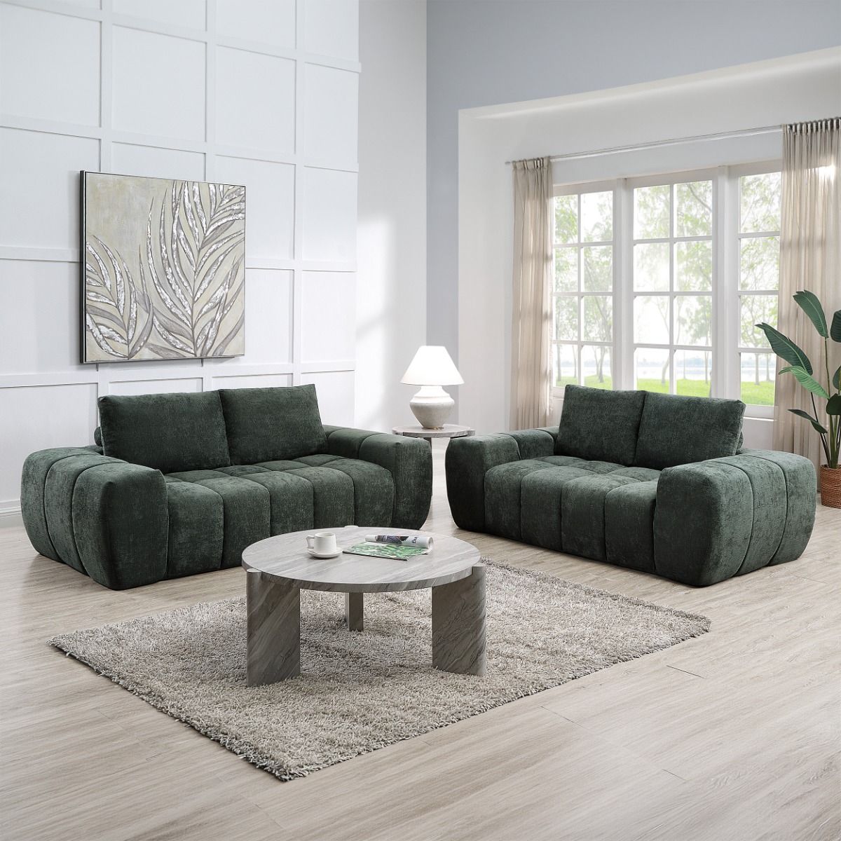 Medwin - Loveseat - Green - view 7