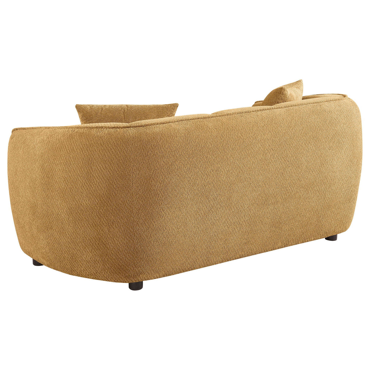 Aleisha Fabric Upholstered Loveseat Mustard Yellow - view 7