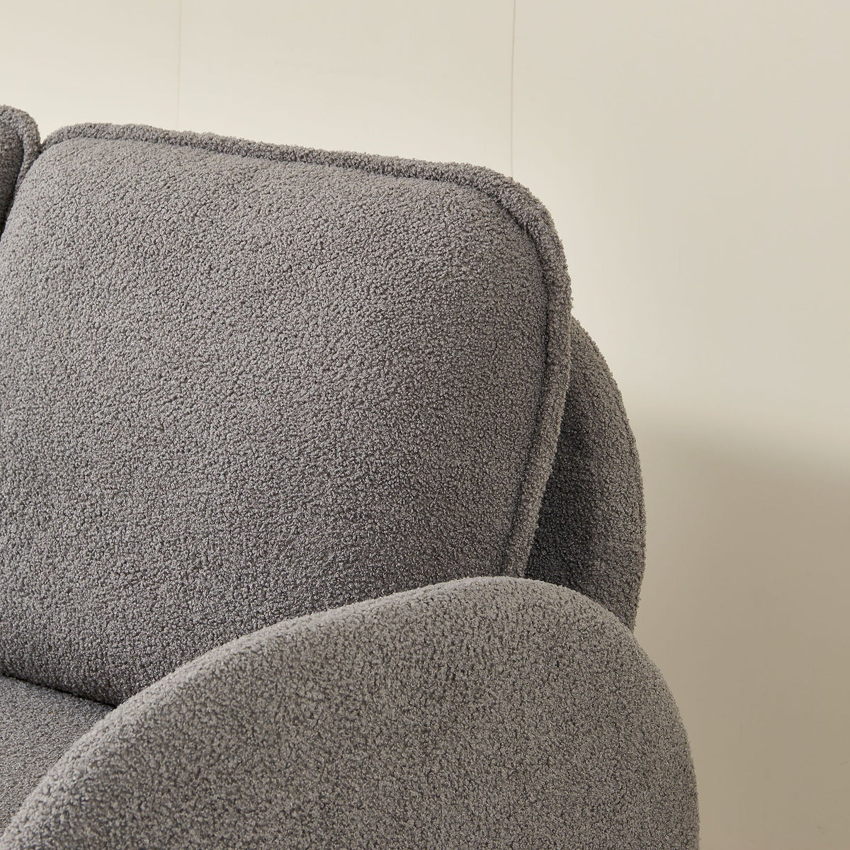 Loveseat Sofa Small Couch For Living Room, Sherpa Fabric Upholstered Loveseat Sofa Couch, Small Loveseat Sofa - view 21