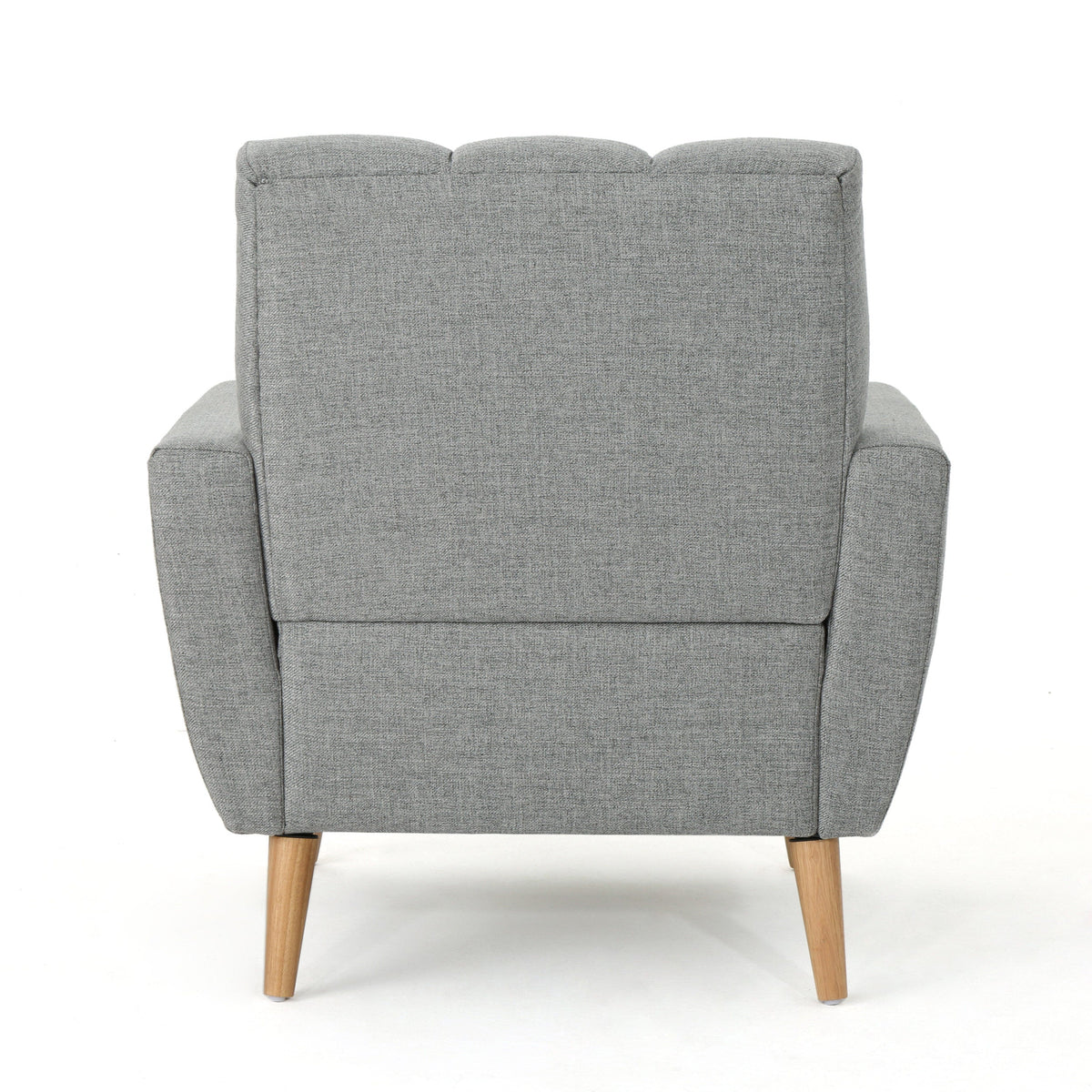 Mid Century Fabric Channel Stitch Club Chair