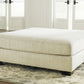 Rawcliffe - Oversized Accent Ottoman - Parchment