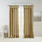 Twist Tab Lined Window Curtain Panel - Bronze