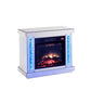 Noralie - Fireplace - Mirrored & Faux Diamonds