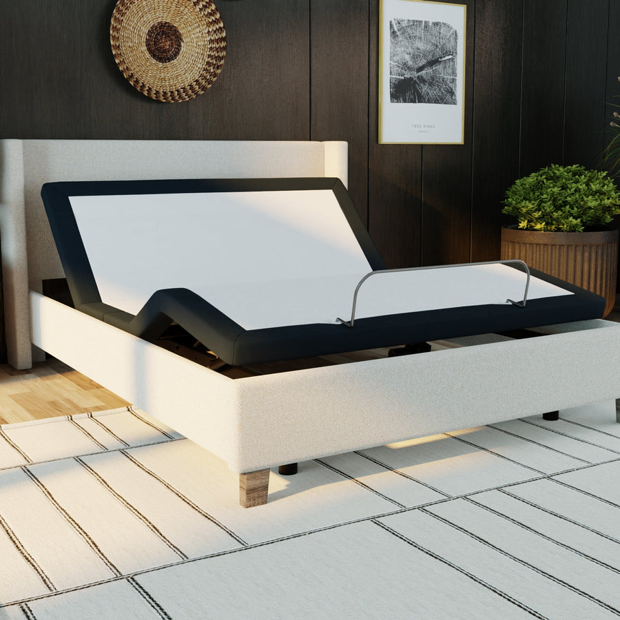 Model 3 Adjustable Base Queen: Zero Clearance Bed Frame with Wireless Remote - Grey