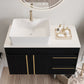 36" Wall-Mounted Bathroom Vanity with Vessel Sink
