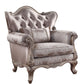 Jayceon - Chair With Pillow - Fabric & Champagne