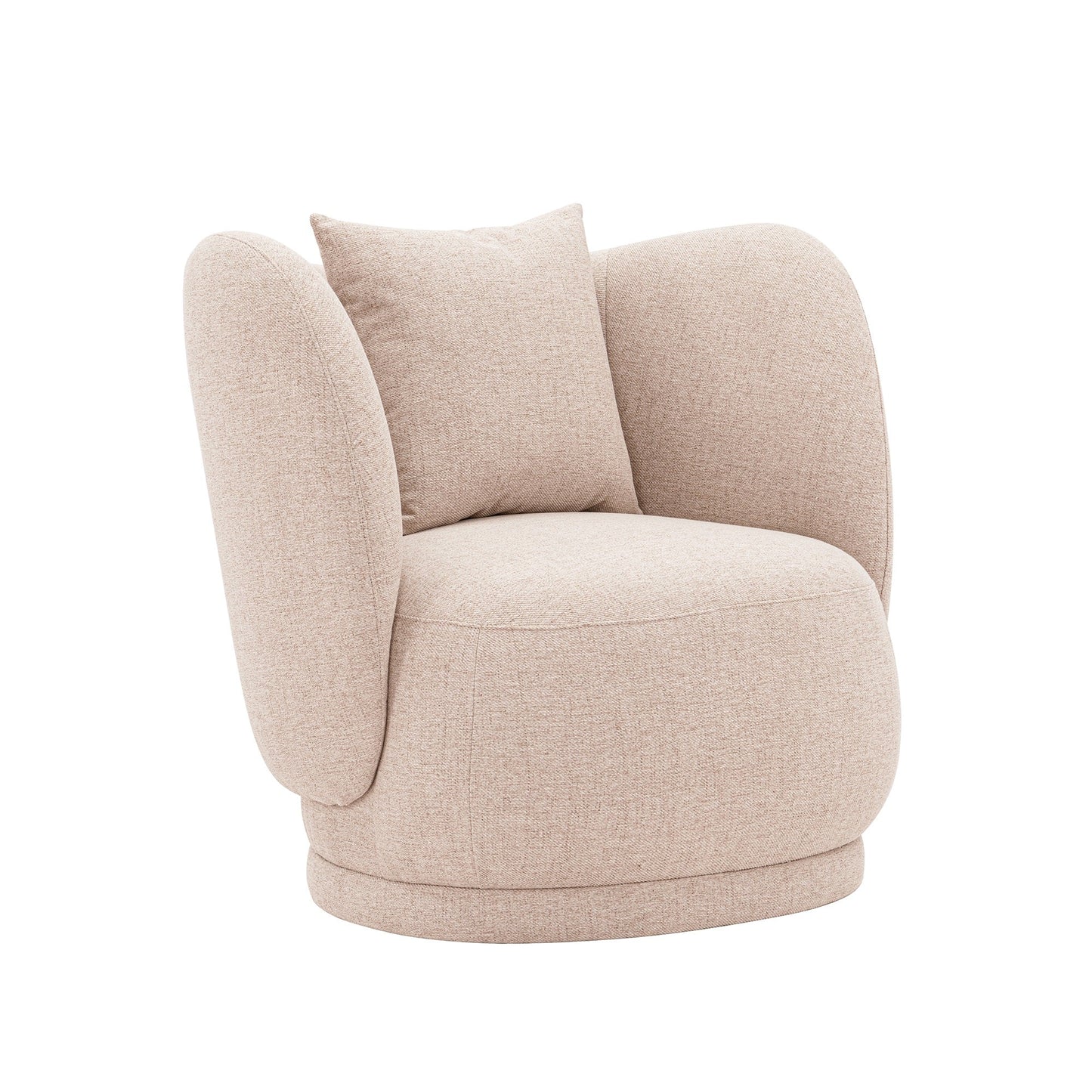 Siri Upholstered Lounge Chair in Wheat