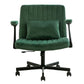 Green Velvet Criss Cross Armrest Office Chair
