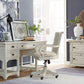 Bronwyn - Fully Upholstered Swivel Chair - Alabaster