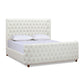 Brooklyn King Tufted Panel Bed Headboard and Footboard Set, Antique