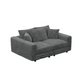 Plush Corduroy 3-Seat Sofa