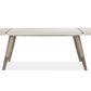 Lenox - Rectangular Dining Table - Warm Silver