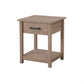 Sleek Contemporary Nightstand In Sandle Wood
