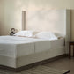 Hosford Upholstered Wingback Bed - California King - Oat Boucle