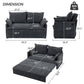 Pull Out Sofa Bed, Convertible Sleeper Sofa Couch, Side Storage, And USB / C - Type Charging Ports Chair - view 3