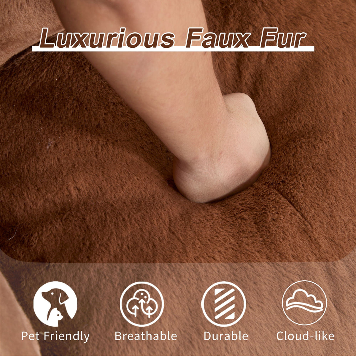 Giant Bean Bag Couch, Ultra Soft Fluffy Loveseat For Living Room - view 8