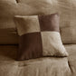 7 Piece Faux Suede Comforter Set Brown California King