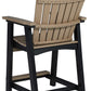 Fairen Trail - Barstool (Set of 2) - Black / Driftwood