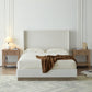 Hosford Upholstered Wingback Bed