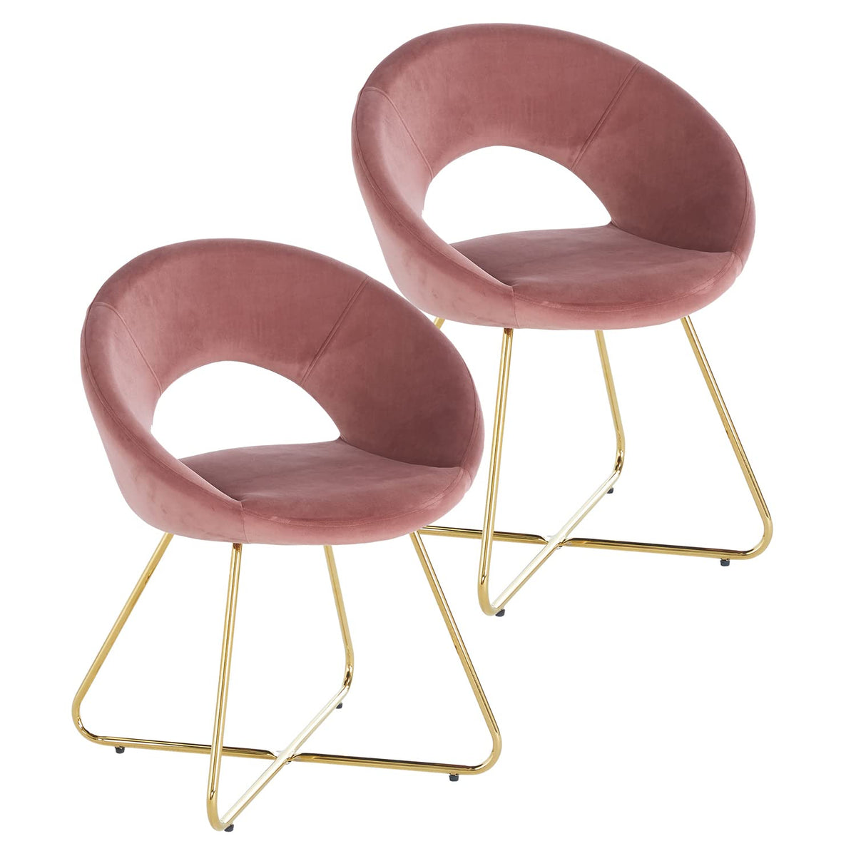 Modern Accent Velvet Chairs Set of 2