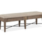 Paxton Place - Bench With Upholstered Seat - Dovetail Gray