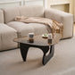 Small Farmhouse Coffee Table Mid-Century Modern Wood Center Table for Living Room