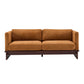 77 in. Square Arm Modern 3 Seater Boucle Sofa